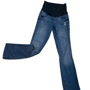 Sonoma Women's Dark Blue Boot cut Leg Maternity Jeans Size 2
